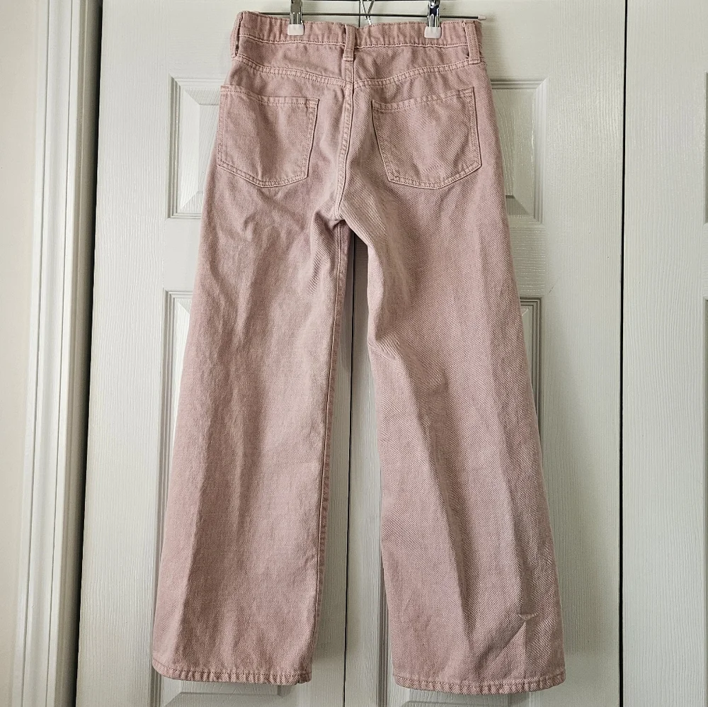 ✨Special Deals✨Old Navy Y2K High Rise Pink Baggy Wide-Leg Jeans Girls Size 14 - Picture 2 of 5